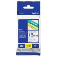 Brother TZe-243 Authentiek Labeltape Zelfklevend Blauw op wit 18 mm x 8m