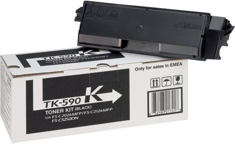 Kyocera TK-590K Origineel Tonercartridge Zwart