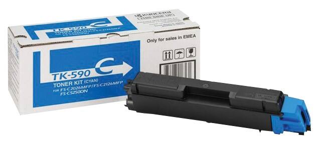 Kyocera TK-590C Origineel Tonercartridge Cyaan