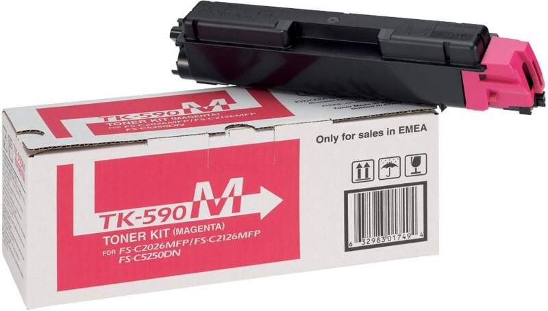 Kyocera TK-590M Origineel Tonercartridge Magenta