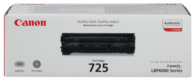 Canon 725 Origineel Tonercartridge Zwart