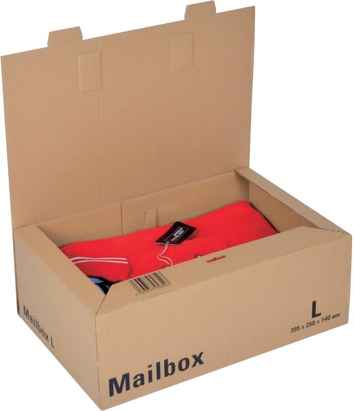 ColomPac Verzenddozen Mail-Box L Bruin 395 (B) x 140 (D) x 250 (H) mm 15 Stuks