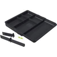 Exacompta 316014D Lade organizer Zwart Polystyreen 29,8 x 24,6 x 3,6 cm