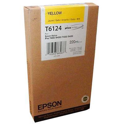 Epson T6124 Origineel Inktcartridge C13T612400 Geel