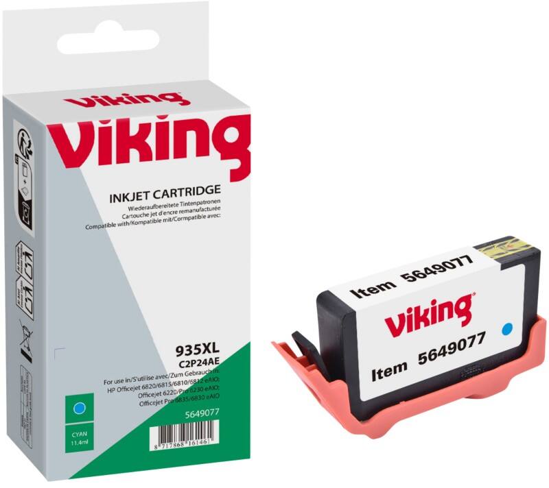 Viking 935XL compatibele HP inktcartridge C2P24AE cyaan