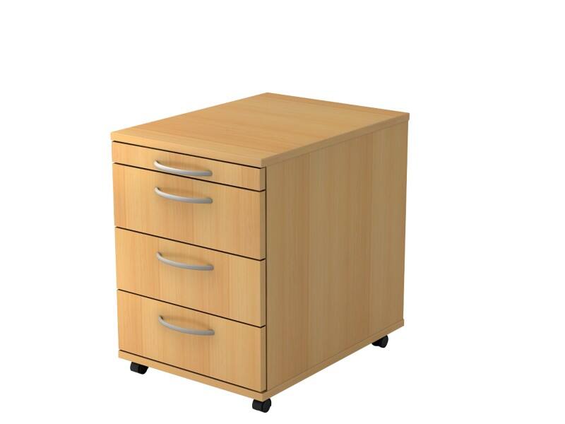 Hammerbacher Ladeblok 4 Lades 428 x 580 x 590 mm Beuken