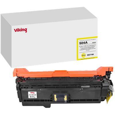 Compatibel Viking HP 504A Tonercartridge CE252A Geel