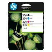 HP 364 originele inktcartridge N9J73AE zwart, cyaan, magenta, geel multipak 4 stuks