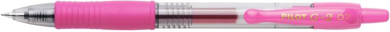 Pilot G2 Intrekbaar Balpen Roze 0,4 mm Medium Kegelvormig