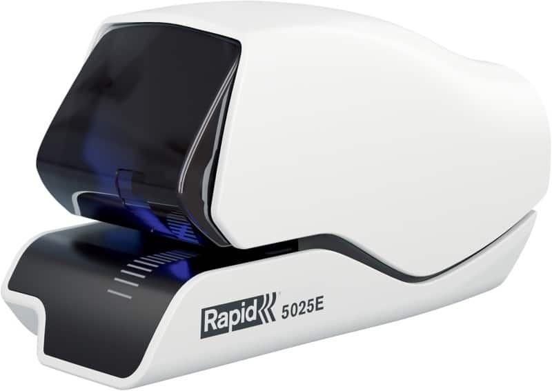 Rapid Elektrische Flat Clinch nietmachine 5025E 25095200 volledig strip 25 vellen wit 5025 nietcartridge metaal, kunststof