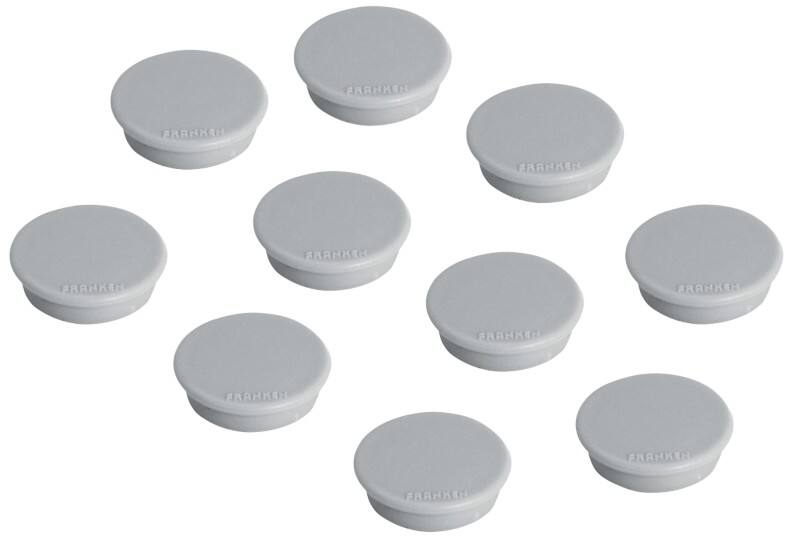 Franken Ronde magneten HM3812 Grijs 3,8 x 3,8 cm 10 stuks