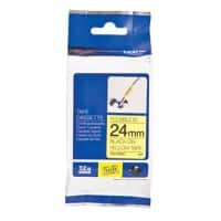 Brother TZe-FX651 Authentiek Flexibel Labeltape Zelfklevend Zwart op geel 24 mm x 8m