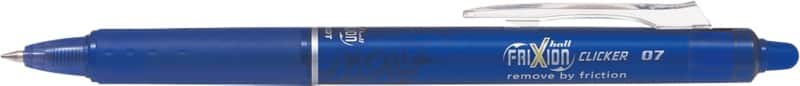 Pilot FriXion Clicker Intrekbaar Rollerballpen Blauw 0,35 mm Medium Kegelvormig Navulbaar