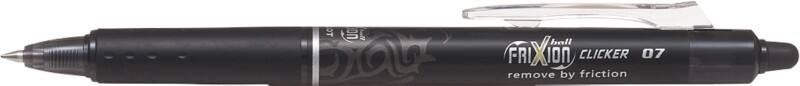 Pilot FriXion Clicker Intrekbaar Rollerballpen Zwart 0,35 mm Medium Kegelvormig Navulbaar