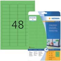 HERMA Etiketten 4369 Klevend A4 Groen 45,7 x 21,2 mm  20 Vellen à 48 Etiketten