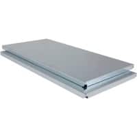 ARNO SPACE Epsilon voor werkplaats Gegalvaniseerd staal Legbord 1.000 x 600 mm Grijs 2 Stuks