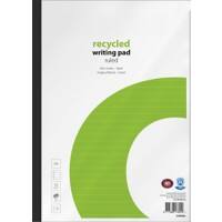 Office Depot A4 Recycled Notitieblok Wit Softcover Gelinieerd 80 vellen