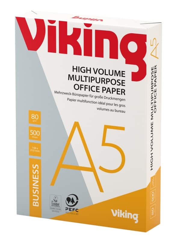 Viking Business A5 Kopieerpapier Wit 80 g/m² Glad 500 Vellen
