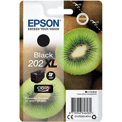 Epson 202XL Origineel Inktcartridge C13T02G14010 Zwart