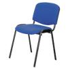 Niceday Bezoekersstoel ISO Stof Blauw 4 Stuks