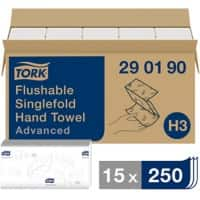 Tork Advanced Handdoeken H3 Z-vouw Wit 2-laags 290190 15 Stuks à 250 Vellen