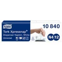 Tork Xpressnap Wegwerpservetten Papier 225 stuks Wit 5 Stuks à 225 Vellen