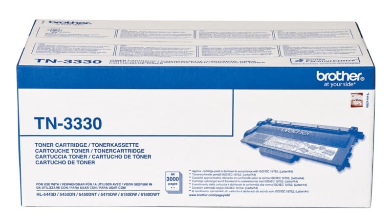 Brother TN-3330 Origineel Tonercartridge Zwart