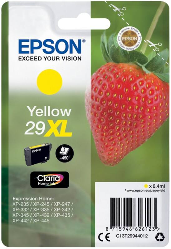 Epson 29XL Origineel Inktcartridge C13T29944012 Geel