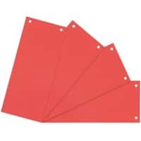 Niceday Blanco Tabbladen Blauwe engel UZ56 (gerecycled kartonwaren), Recycled 100% Speciaal Rood Rood Karton Rechthoekig 2 Gaten 5843529 100 Stuks
