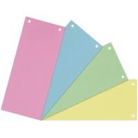 Viking Scheidingsstroken 100% gerecycled Folio Kleurenassortiment Karton Rechthoekig 2 Gaten 40 Stuks