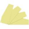 niceday Scheidingsstroken Trapezium 2 gaats 10,5 x 24 cm Geel 100 tabs 2-gaats manillakarton blanco 100 stuks