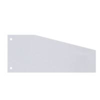 Niceday Blanco Scheidingsstroken Blauwe engel UZ56 (gerecycled kartonwaren), Recycled 100% Speciaal Wit Wit Karton Trapezium 2 Gaten 5843592 100 Stuks