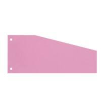 Niceday Blanco Scheidingsstroken Blauwe engel UZ56 (gerecycled kartonwaren), Recycled 100% Speciaal Roze Roze Karton Trapezium 2 Gaten 100 Stuks
