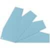 Niceday Blanco Scheidingsstroken Blauwe engel UZ56 (gerecycled kartonwaren), Recycled 100% Speciaal Blauw Blauw Karton Trapezium 2 Gaten 100 Stuks