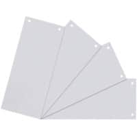 niceday Scheidingsstroken 10,5 x 24 cm Wit 100 tabs 2-gaats manillakarton blanco 100 stuks
