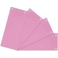 Viking Scheidingsstroken 100% gerecycled Folio Roze Karton Rechthoekig 2 Gaten 100 Stuks