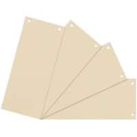 niceday Blanco Scheidingsstroken 10,5 x 24 cm Chamois Karton Rechthoekig 2 gaten 100 stuks