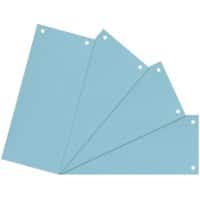 Viking Scheidingsstroken 100% gerecycled Folio Blauw Karton Rechthoekig 2 Gaten 100 Stuks