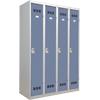 Pierre Henry Locker 4 deurs 4 Vakken Grijs, blauw 1.200 x 500 x 1.800 mm