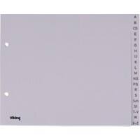 Office Depot Tabbladen A4 (1/2 hoogte) Grijs 20 tabs polypropyleen a - z