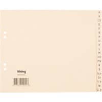 Viking A - Z Alfabetische tabbladen Gerecycled A5 Vaalgeel 20 tabs 100 g/m² Papier 4 Gaten