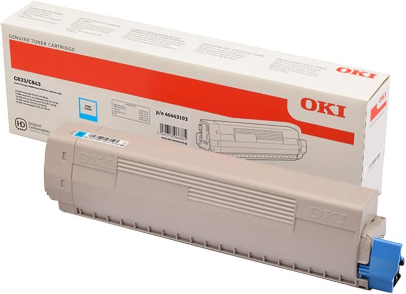 OKI 46443103 Origineel Tonercartridge Cyaan