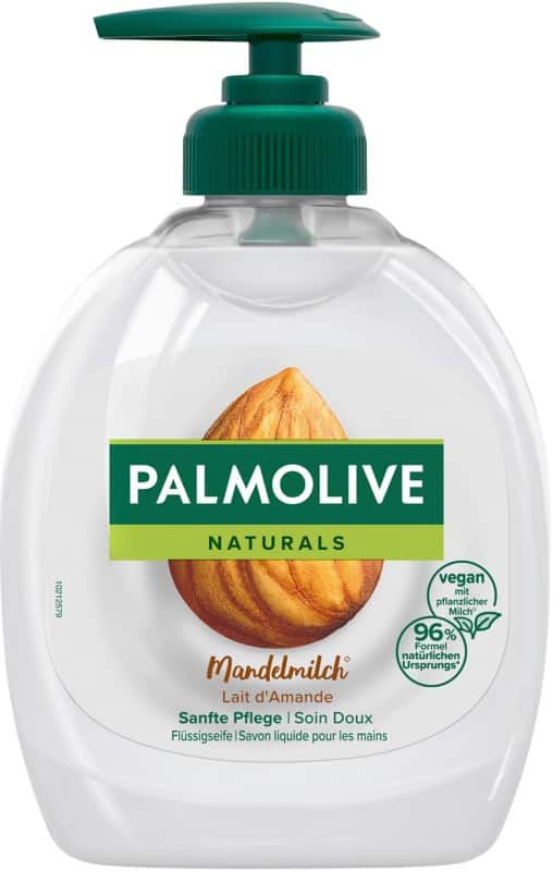 Palmolive Naturals Handzeep Pomp Vloeibaar Almond & Milk Wit 8714789939681 300 ml