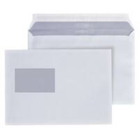 Hermes Enveloppen Met Venster C5 229 (B) x 162 (H) mm Kleefstrip Wit 80 g/m² 25 Stuks