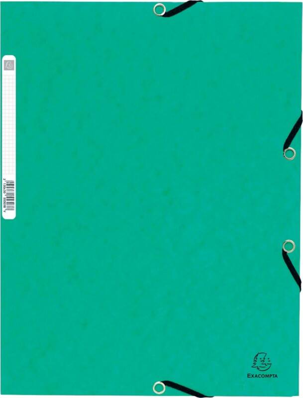 Exacompta 3 flap mappen 55303E-EA A4+ Groen Karton 24 x 0,3 x 32 cm