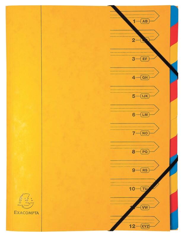 Exacompta Sorteermappen 54129E A4 Geel Karton 24 x 32 cm