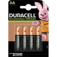 Duracell Batterijen StayCharged AA HR6 1300 mAh Nikkel-metaalhydride (NiMH) 1 V 4 Stuks