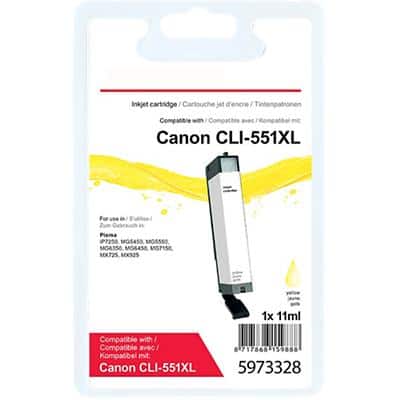 Office Depot Compatibel Canon CLI-551Y XL Inktcartridge Geel