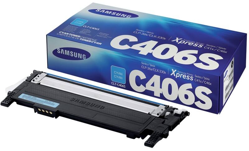 Samsung CLT-C406S Origineel Tonercartridge Cyaan