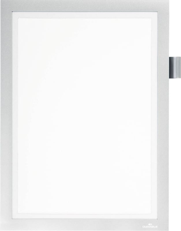 DURABLE DURAFRAME Note A4 Displayframe Zelfklevend Zilver Klevend PVC 4993-23 23,5 (B) x 0,5 (D) x 37 (H) cm